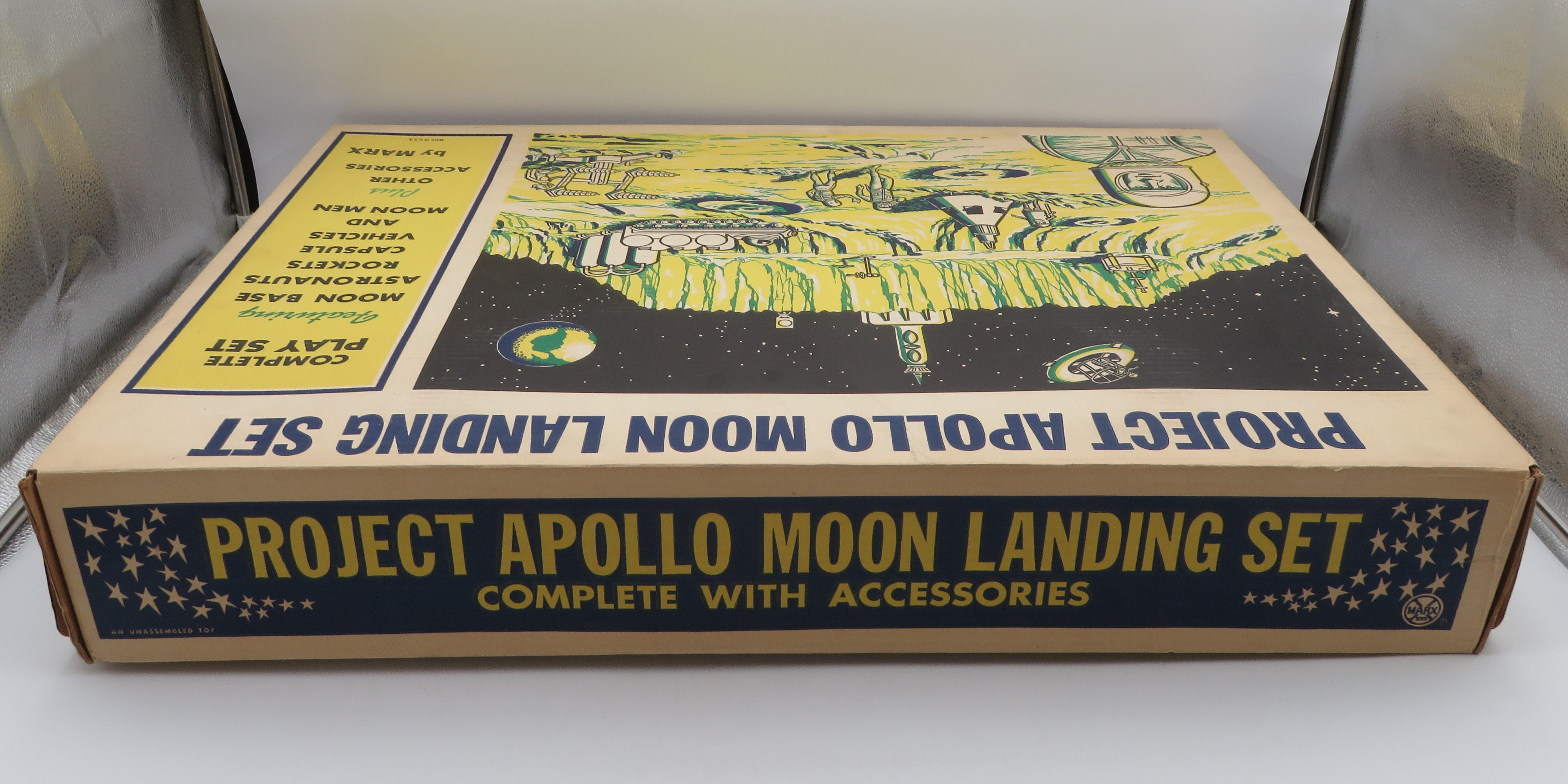 VINTAGE Project Apollo Moon Landing Set - Louis Marx & Co./Marx Toys (1968) #4646 Collectible